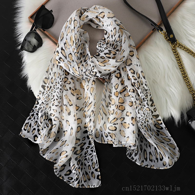 Face Scarf Mask - แฟชั่น2024ผ้าพันคอฮิญาบผ้าชีฟองเสือดาวพิมพ์ลายแฟชั่นผ้าคลุมหน้ามุสลิมสำหรับผู้หญิงผ้าผ้าขนหนูอาบน้ำฤดูร้อน