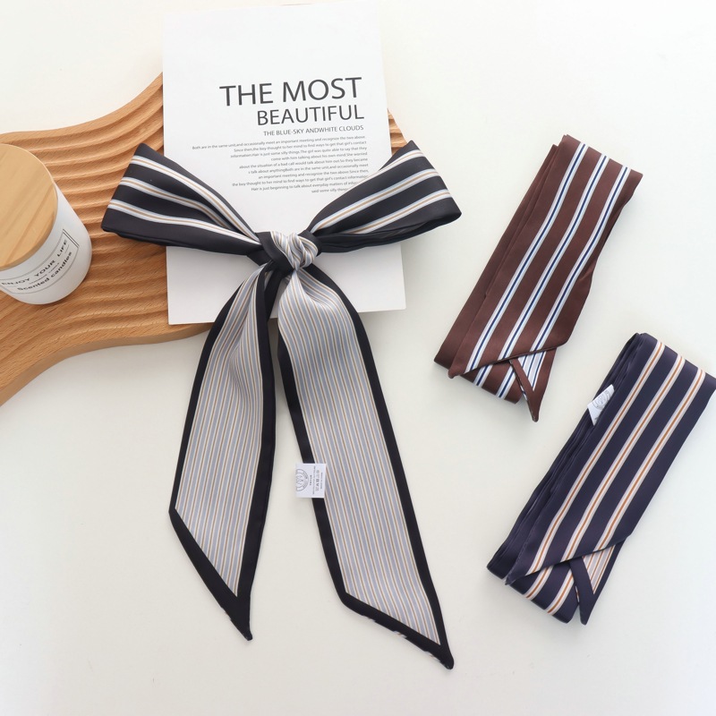 2025 ใหม่ลายผ้าพันคอผ้าไหมขนาด - Silk Tie Striped บทวิจารณ์และราคา
