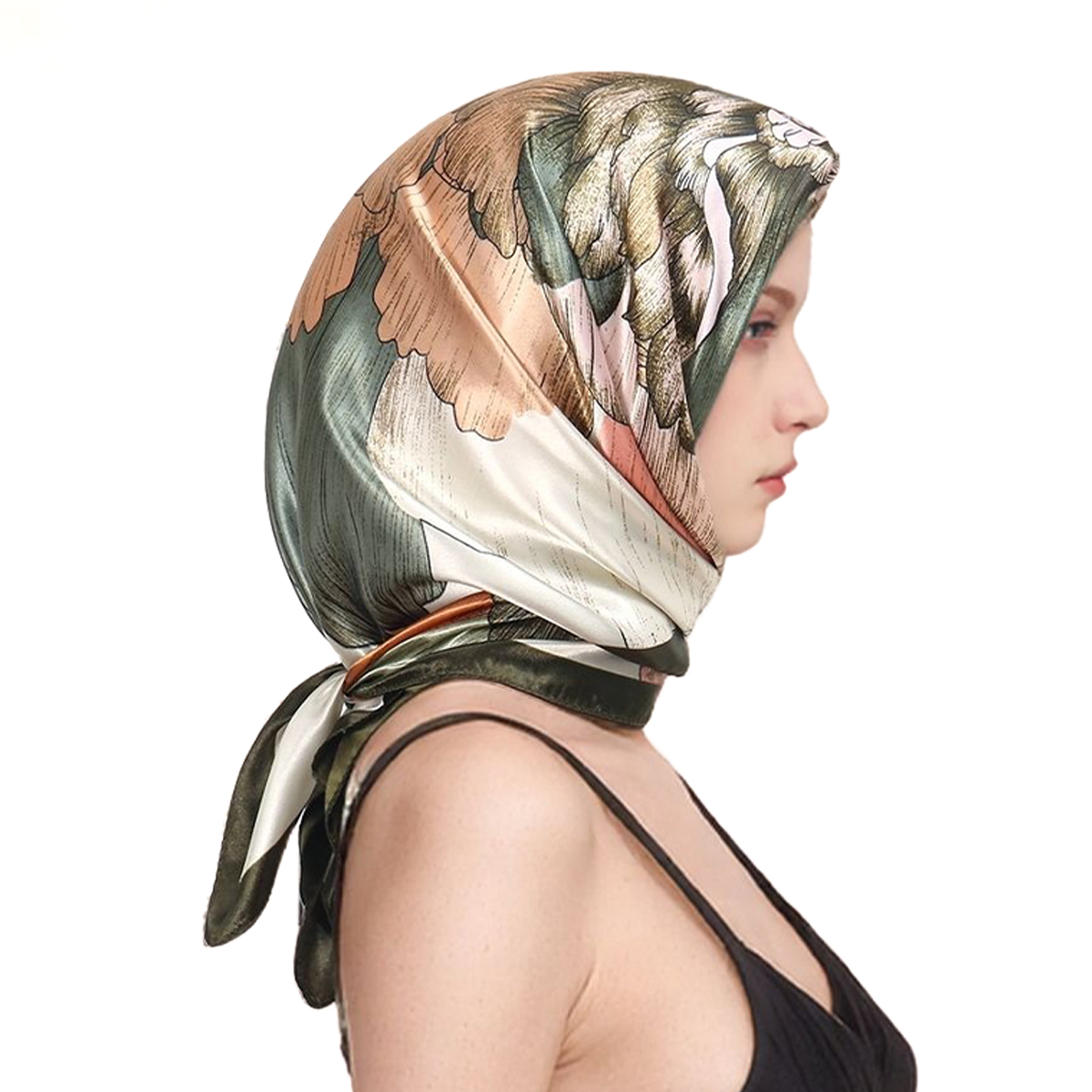 90*90 ซม.ซาตินผ้าไหมผ้าพันคอผู - Silk Neck Scarf บทวิจารณ์และราคา