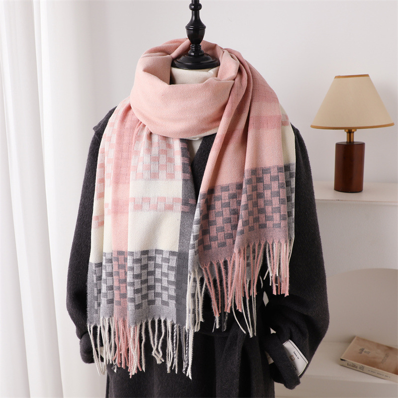 ผ้าพันคอแคชเมียร์ลายสก็อตสำหรั - Woven Scarf Blanket บทวิจารณ์และราคา