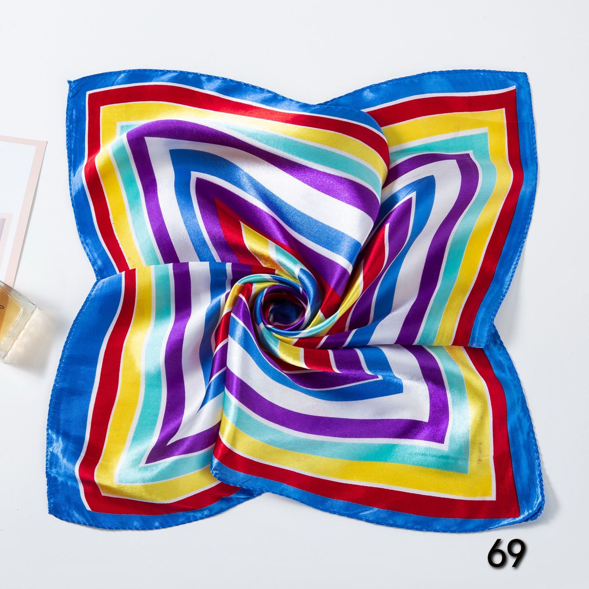 50*50 ซม.ผ้าพันคอผ้าไหมผ้าพันค - Silk Neck Scarf บทวิจารณ์และราคา