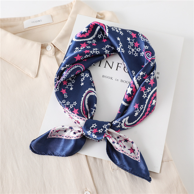 ผ้าพันคอไหมสี่เหลี่ยมหรูหราขนา - Silk Neck Scarf บทวิจารณ์และราคา