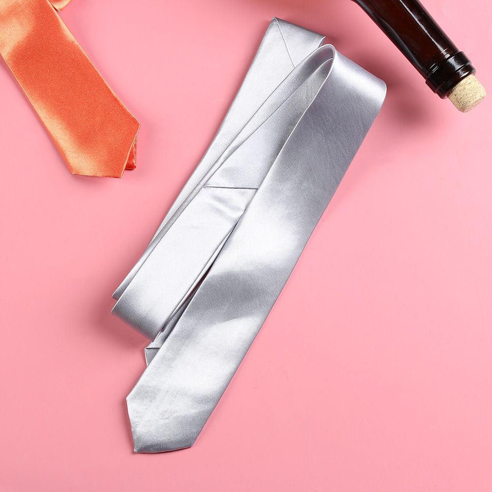 เนคไทแฟชั่นทรงสกินนี่เรียบ สำห - Skinny Tie Men บทวิจารณ์และราคา