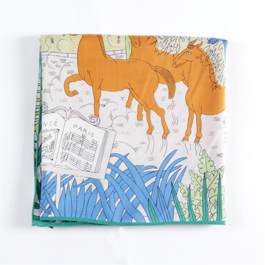 POBING ผ้าไหมผ้าพันคอผ้าพันคอผ - Silk Neck Scarf บทวิจารณ์และราคา
