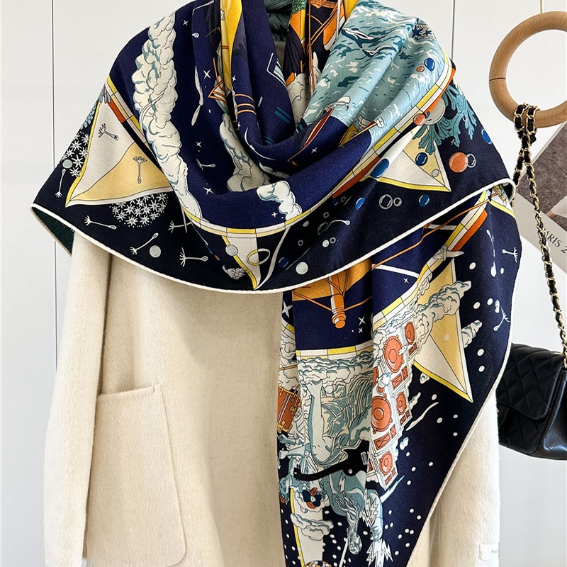 ผ้าห่มขนสัตว์หรูหราสำหรับผู้หญ - Woven Scarf Blanket บทวิจารณ์และราคา