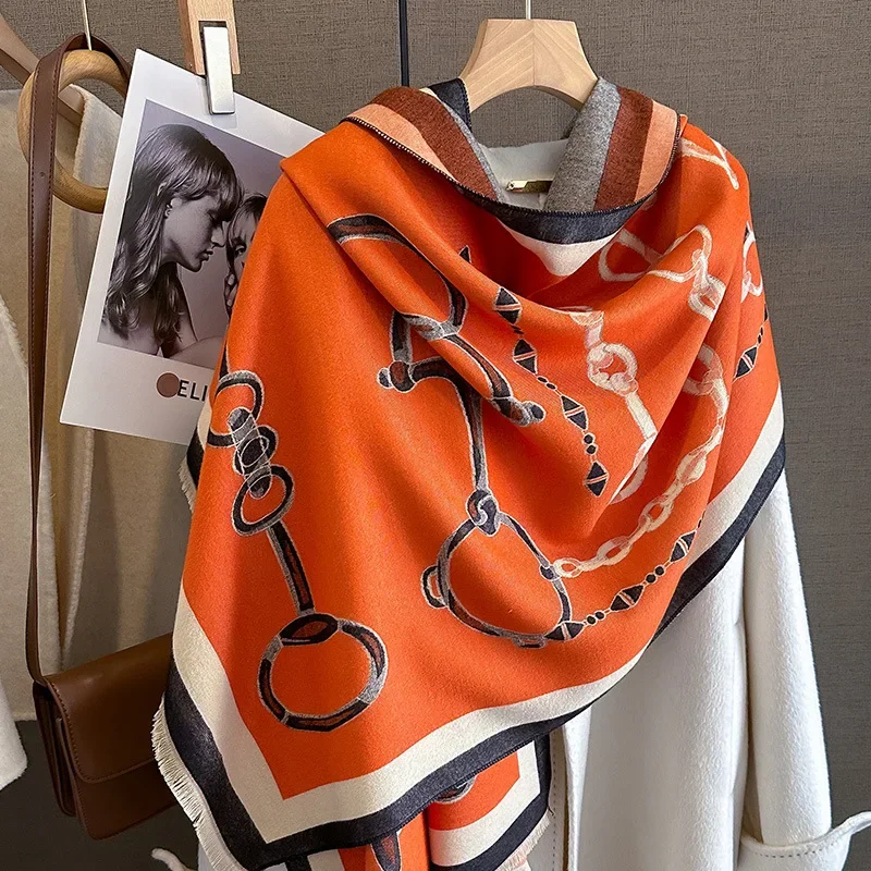 2024 Luxury WARM Pashminaผ้าคล - Woven Scarf Blanket บทวิจารณ์และราคา